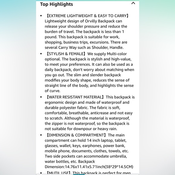 Backpack tote - Picture 11 of 11